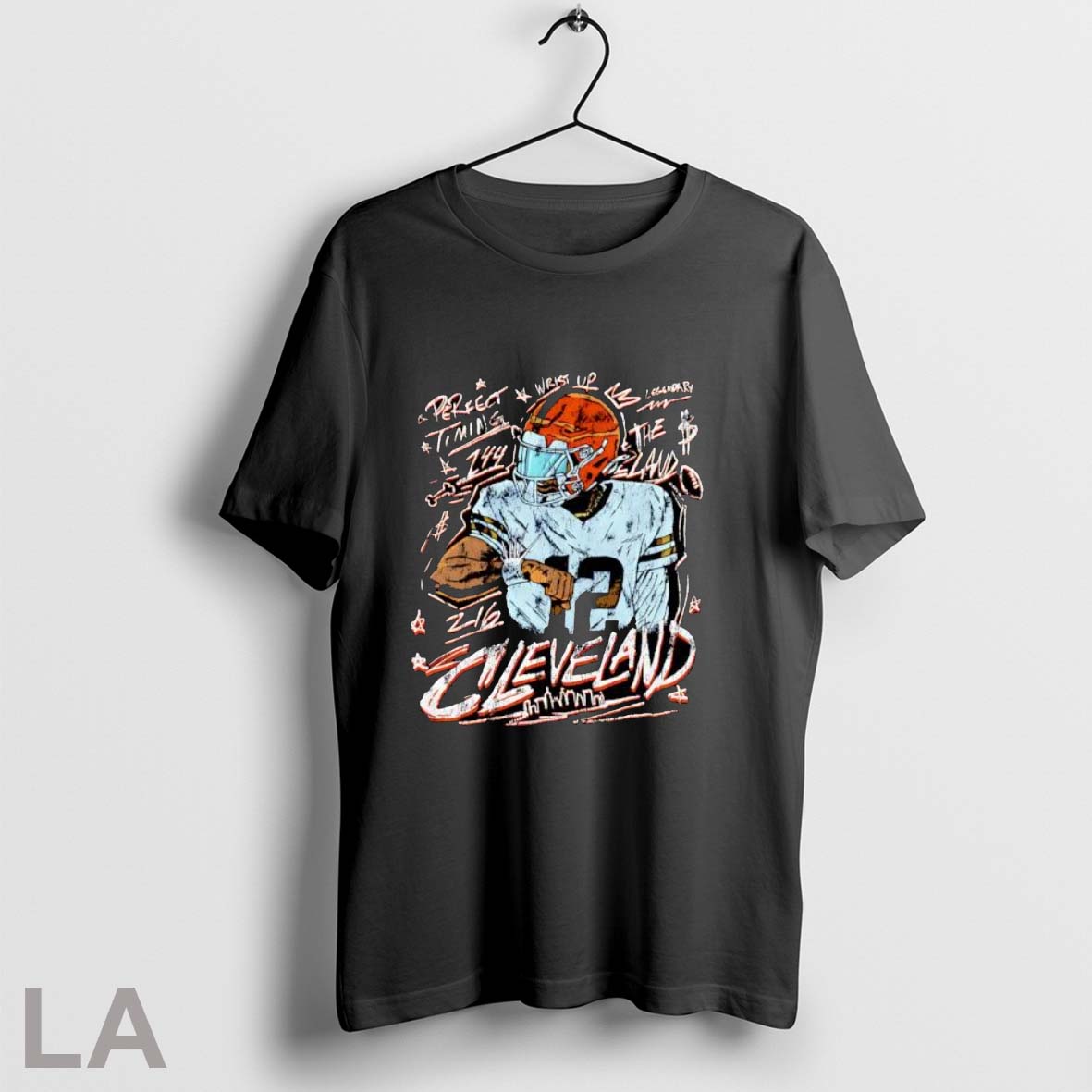 Cleveland Football Perfect Timing The Land Retro - Adult & Kids T-Shirts, Sweatshirts & Hoodies apparel design preview 1
