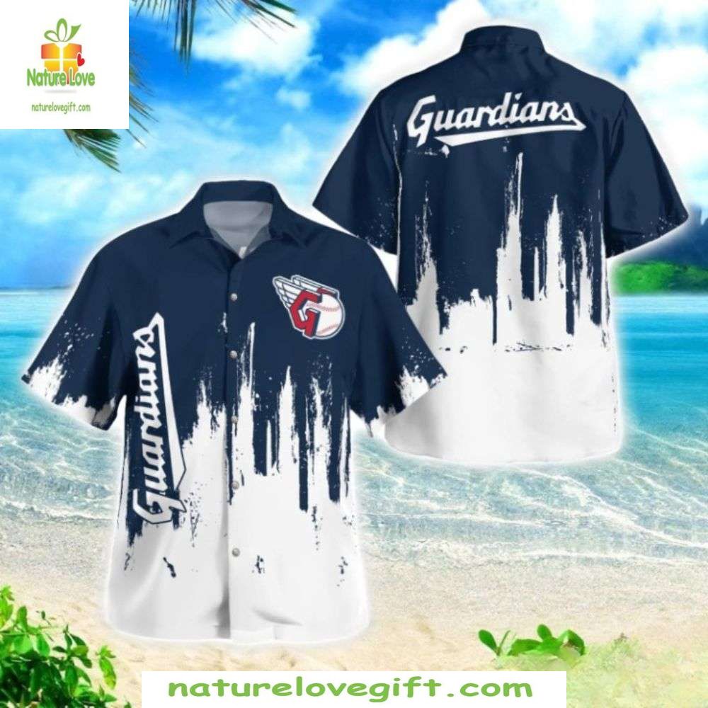 Cleveland Guardians Hawaiian Tropical Abstract MLB - Adult & Kids T-Shirts, Sweatshirts & Hoodies apparel design preview 1