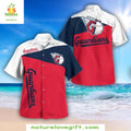 Cleveland Guardians MLB Hawaiian Classic Color Block - Adult & Kids T-Shirts, Sweatshirts & Hoodies apparel design preview 1