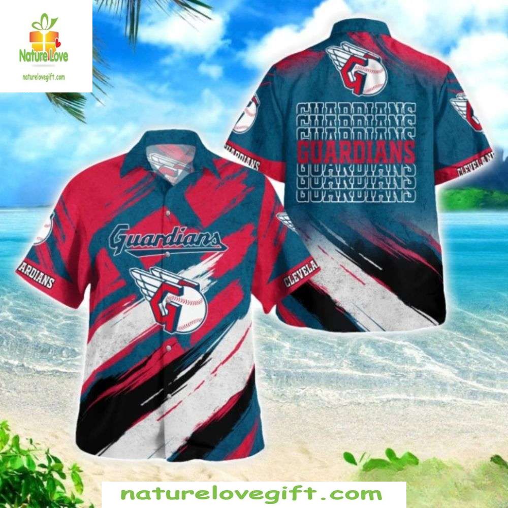 Cleveland Guardians Hawaiian Dynamic Slash Tropical - Adult & Kids T-Shirts, Sweatshirts & Hoodies apparel design preview 1