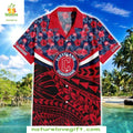 Cleveland Guardians Hawaiian Floral Tribal MLB - Adult & Kids T-Shirts, Sweatshirts & Hoodies apparel design preview 1