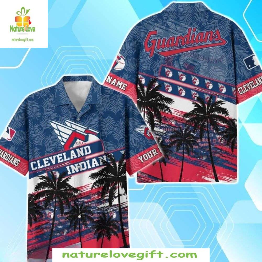 Cleveland Guardians Hawaiian MLB Baseball Aloha - Adult & Kids T-Shirts, Sweatshirts & Hoodies apparel design preview 1