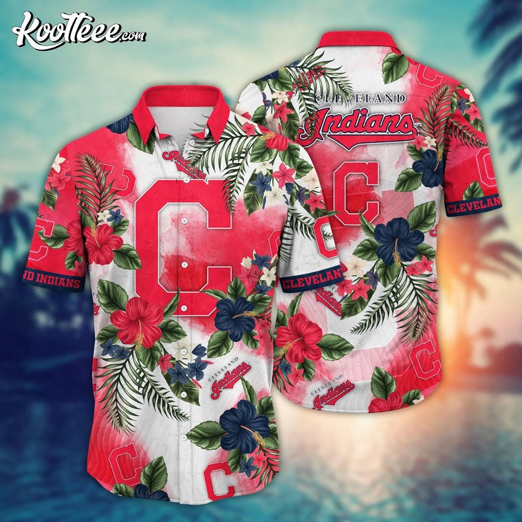 Cleveland Indians MLB Aloha Hawaiian - Adult & Kids T-Shirts, Sweatshirts & Hoodies apparel design preview 1