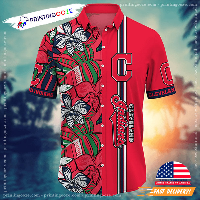 Cleveland Indians MLB, Summer Nights Hawaiian - Adult & Kids T-Shirts, Sweatshirts & Hoodies apparel design preview 1