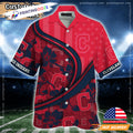 Cleveland Indians MLB Us Flag Hawaiian - Adult & Kids T-Shirts, Sweatshirts & Hoodies apparel design preview 1