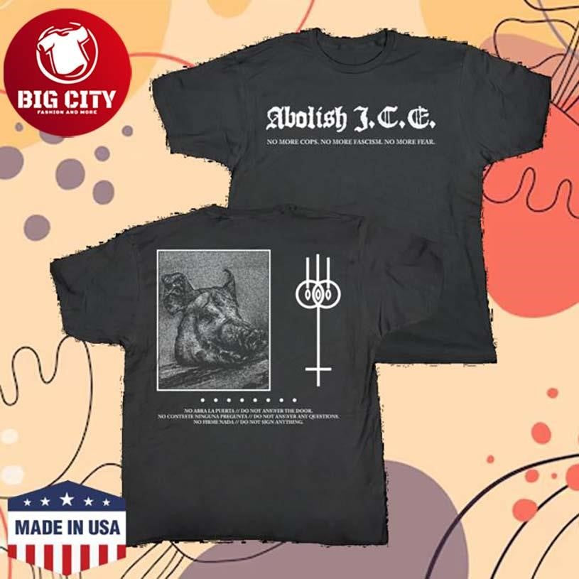 Clotnoise Abolish Ice Fundraiser Two Sided - Adult & Kids T-Shirts, Sweatshirts & Hoodies apparel design preview 1