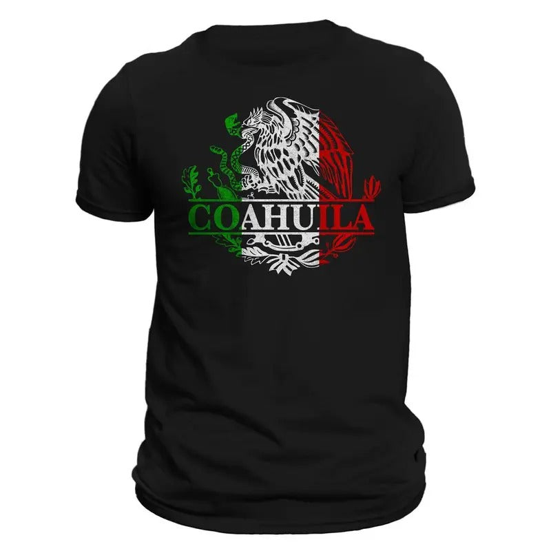 Coahuila Mexico Eagle Emblem Mexican - Adult & Kids T-Shirts, Sweatshirts & Hoodies apparel design preview 1