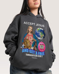 Accept Jesus - Adult & Kids T-Shirts, Sweatshirts & Hoodies apparel design preview 1