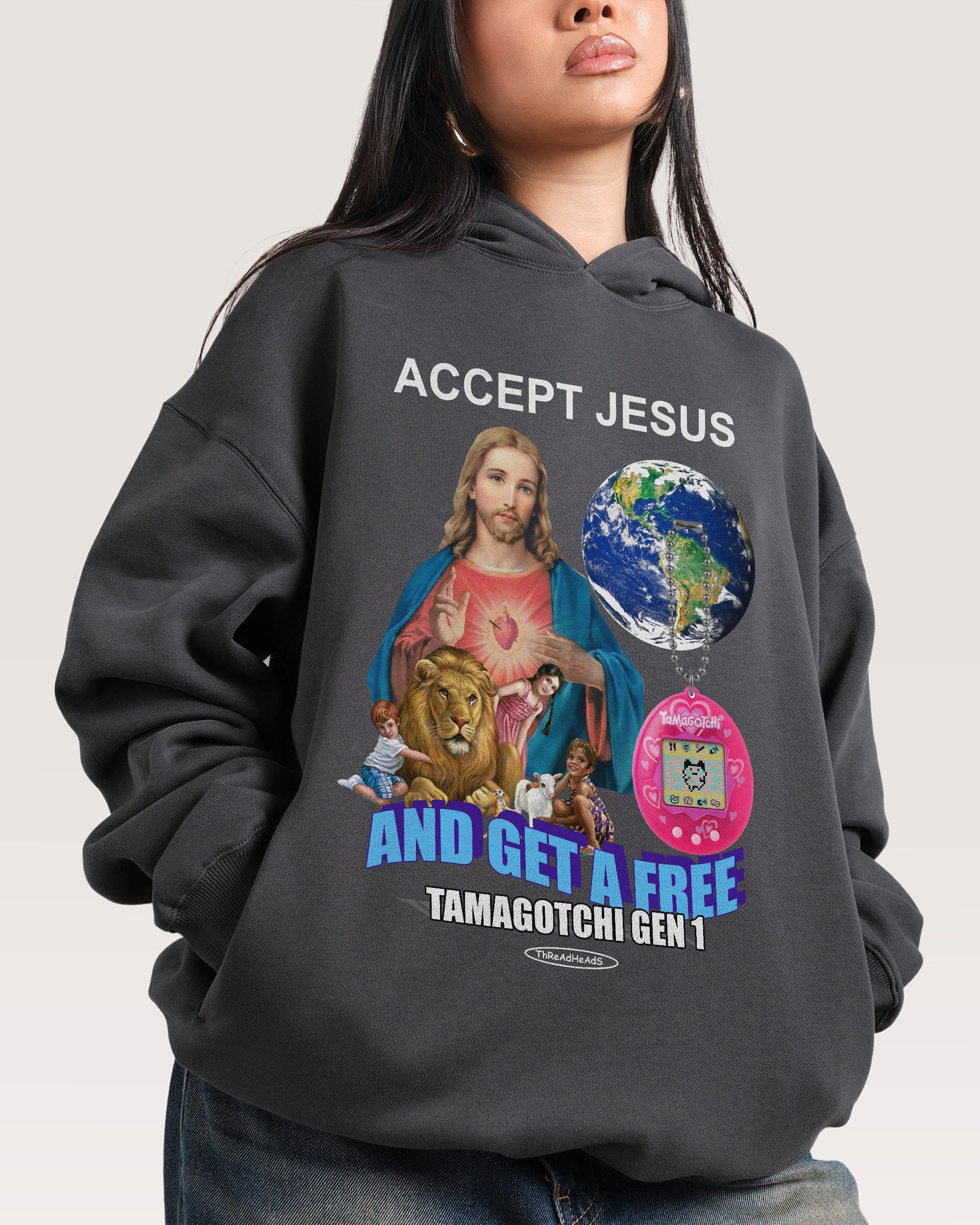 Accept Jesus - Adult & Kids T-Shirts, Sweatshirts & Hoodies apparel design preview 1