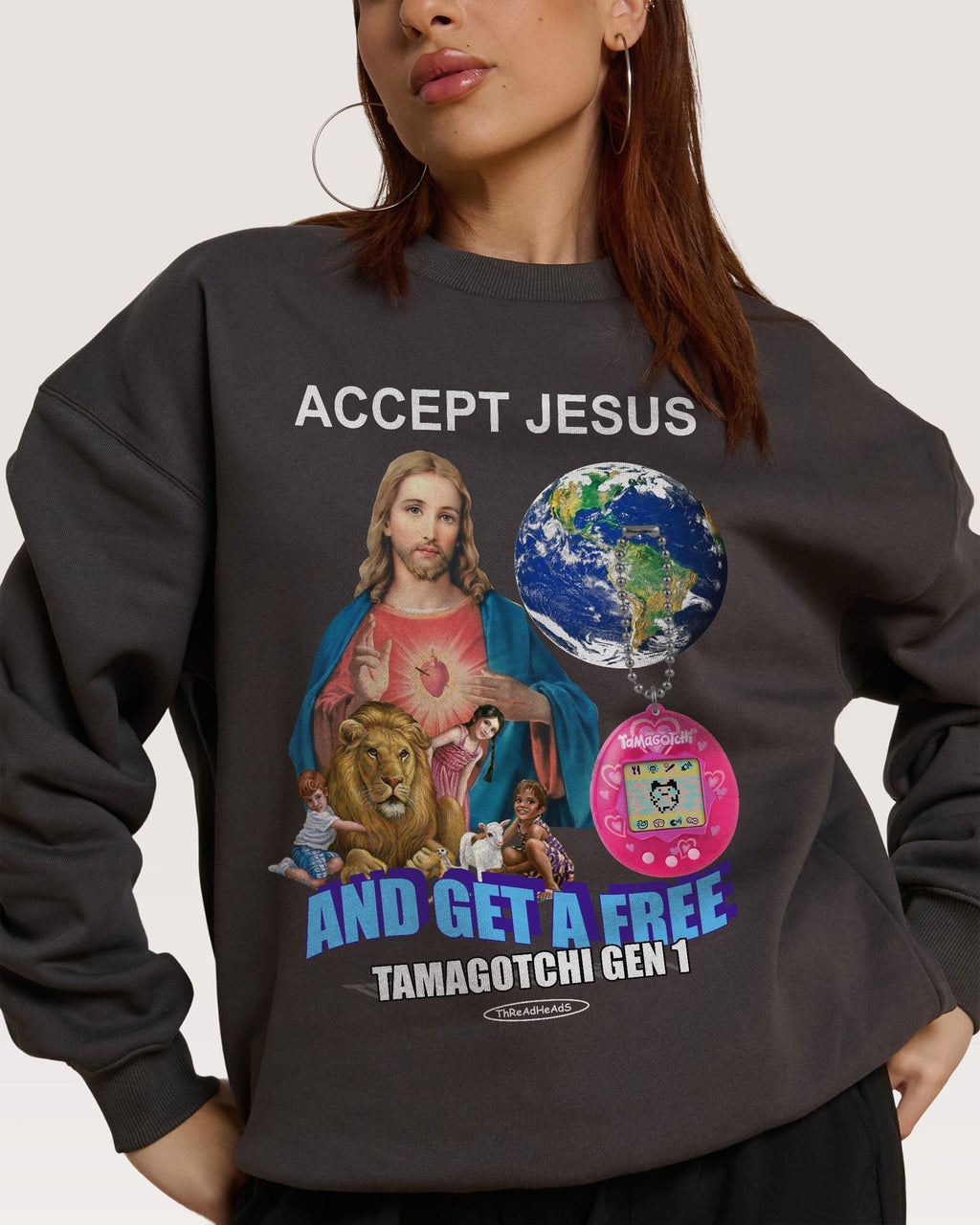 Accept Jesus - Adult & Kids T-Shirts, Sweatshirts & Hoodies apparel design preview 1