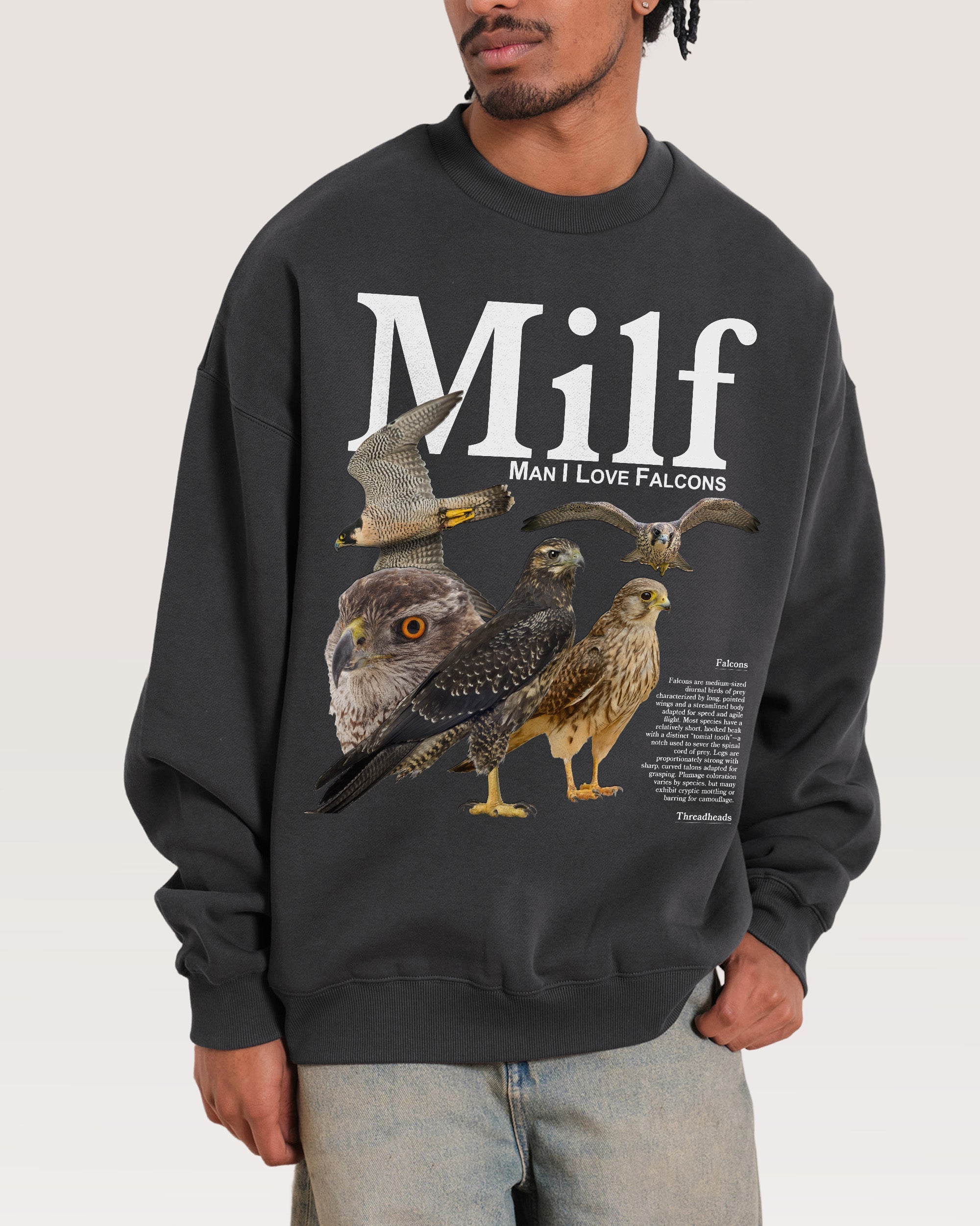 Man I Love Falcons - Adult & Kids T-Shirts, Sweatshirts & Hoodies apparel design preview 1