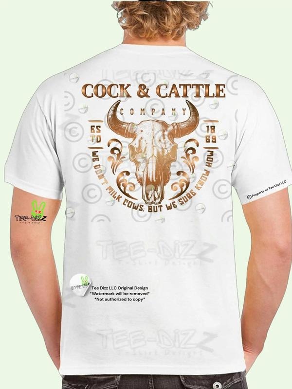 Cock Cattle Company Funny - Adult & Kids T-Shirts, Sweatshirts & Hoodies apparel design preview 1