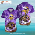 Coconut and Viking Warrior Minnesota Vikings Hawaiian - Adult & Kids T-Shirts, Sweatshirts & Hoodies apparel design preview 1