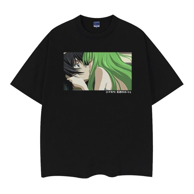 Code Geass "Lelouch C.C." Vintage Anime 100% Cotton - Adult & Kids T-Shirts, Sweatshirts & Hoodies apparel design preview 1