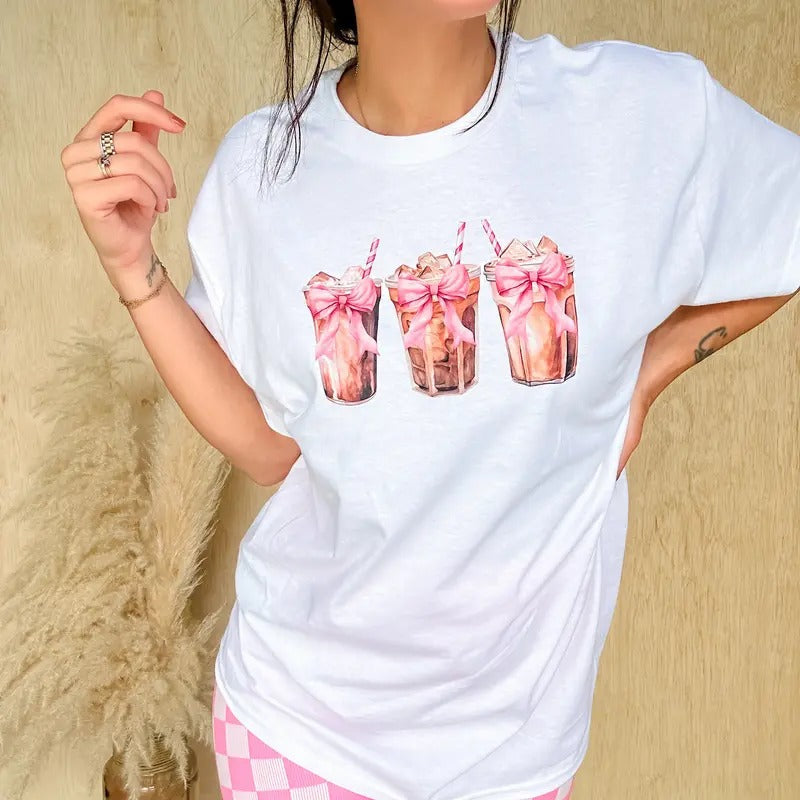 Coffee Bows Top - Adult & Kids T-Shirts, Sweatshirts & Hoodies apparel design preview 1