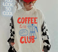 Coffee Club Comfort Colors Lover Retro Top Womenswear - Adult & Kids T-Shirts, Sweatshirts & Hoodies apparel design preview 1