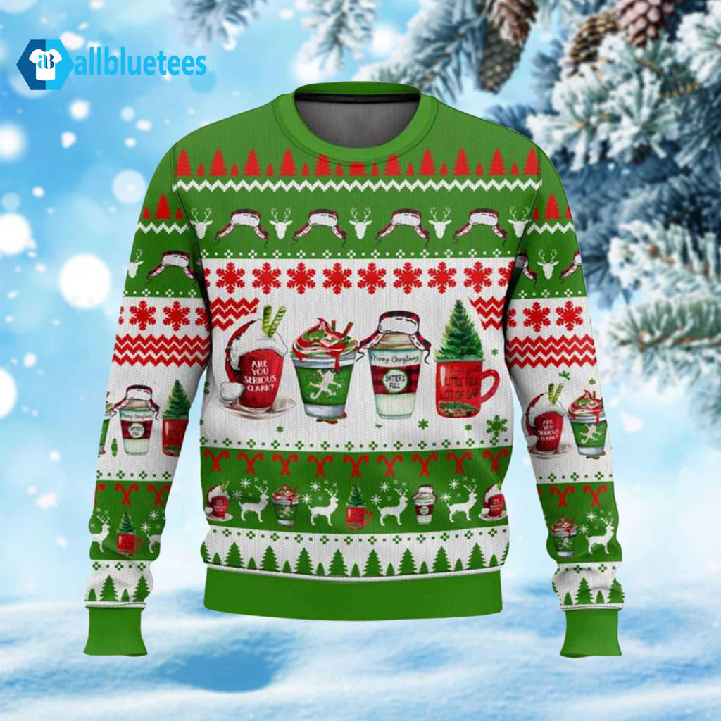Coffee Cup Vacation Ugly Christmas Sweater - Holiday Gift product image