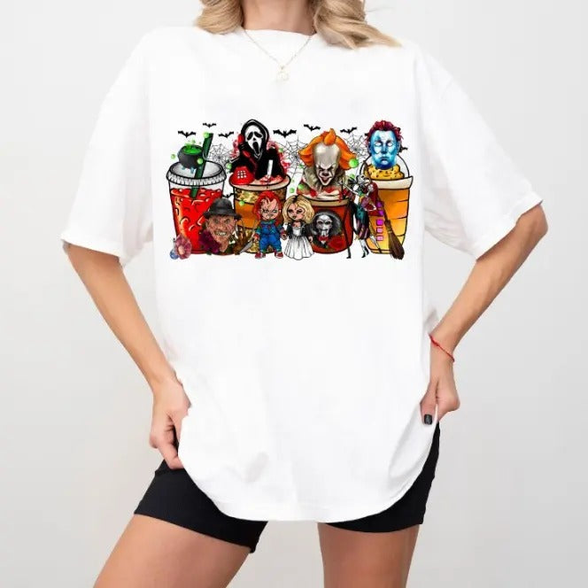 Coffee Cups Horror Movie Skeleton Cup - Adult & Kids T-Shirts, Sweatshirts & Hoodies apparel design preview 1
