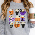 Coffee Latte Halloween Fall Pumpkin Lover Spooky - Adult & Kids T-Shirts, Sweatshirts & Hoodies apparel design preview 1
