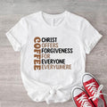 Coffee Christ Offers Forgiveness Everyone Everywhere - Adult & Kids T-Shirts, Sweatshirts & Hoodies apparel design preview 1