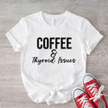 Coffee Thyroid Issues Thyroidectomy Warrior Cancer - Adult & Kids T-Shirts, Sweatshirts & Hoodies apparel design preview 1