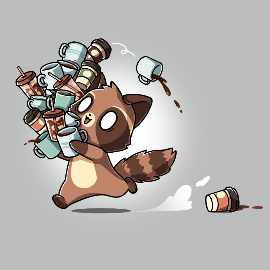 Coffee Bandit - Adult & Kids T-Shirts, Sweatshirts & Hoodies apparel design preview 1