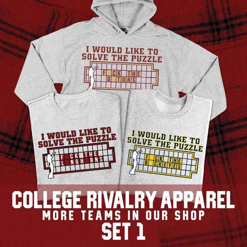 College Football Rivalry (Set 1) - Adult & Kids T-Shirts, Sweatshirts & Hoodies apparel design preview 1