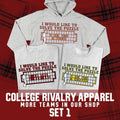 College Football Rivalry (Set 1) - Adult & Kids T-Shirts, Sweatshirts & Hoodies apparel design preview 1
