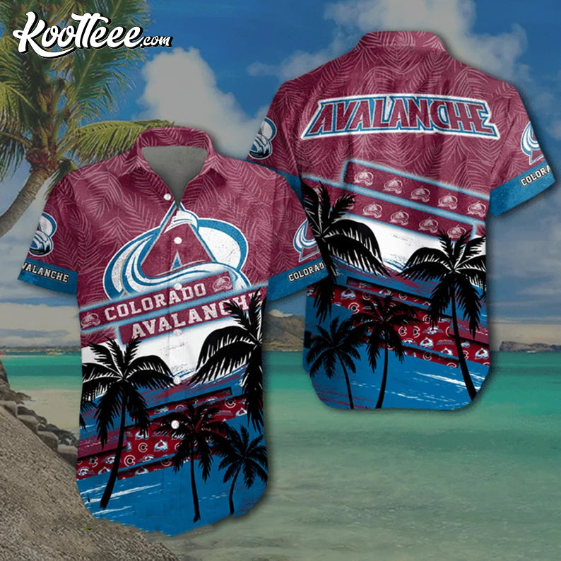 Colorado Avalanche NHL Hawaiian - Adult & Kids T-Shirts, Sweatshirts & Hoodies apparel design preview 1