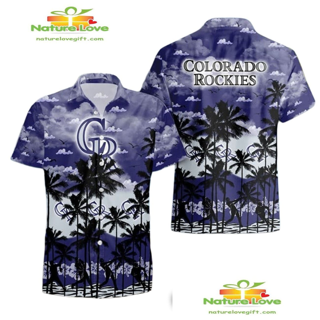 Colorado Rockies Hawaiian Summer Gift for Fans Aloha - Adult & Kids T-Shirts, Sweatshirts & Hoodies apparel design preview 1