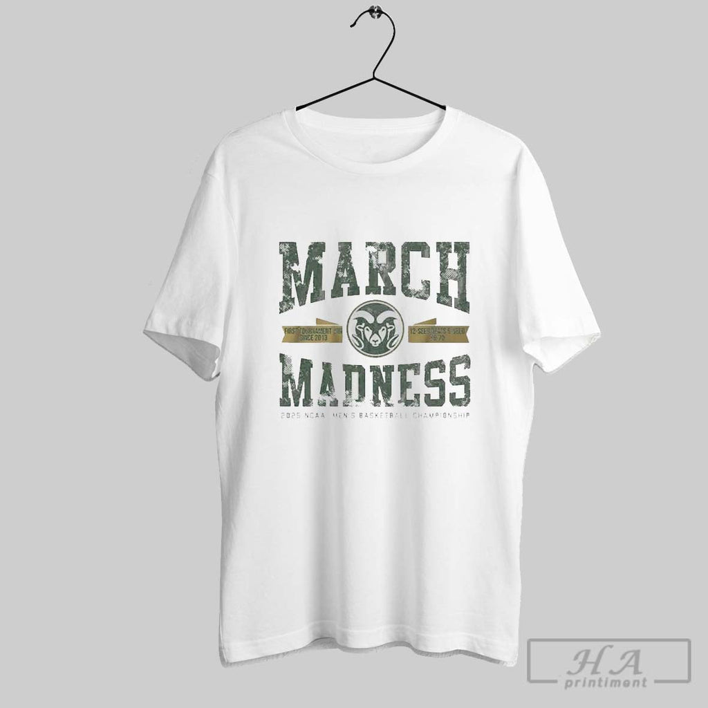 Colorado State Rams Mens Basketball March Madness - Adult & Kids T-Shirts, Sweatshirts & Hoodies apparel design preview 1
