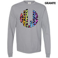 Colorful Cheetah Monogram Comfort Colors 'NLB' - Adult & Kids T-Shirts, Sweatshirts & Hoodies apparel design preview 1