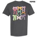 Colorful Coquette Bows Comfort Colors - Adult & Kids T-Shirts, Sweatshirts & Hoodies apparel design preview 1