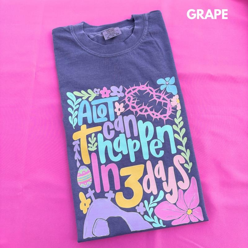 Colorful Three Days Comfort Colors 'NLB' - Adult & Kids T-Shirts, Sweatshirts & Hoodies apparel design preview 1