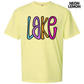 Colorful Lake Comfort Colors 'NLB' - Adult & Kids T-Shirts, Sweatshirts & Hoodies apparel design preview 1