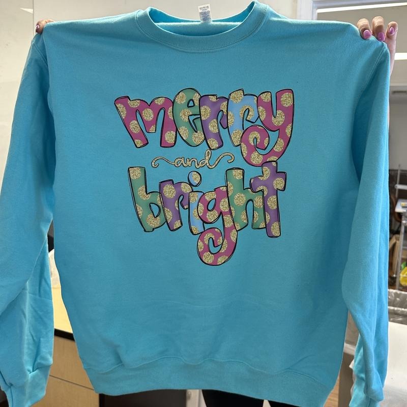 Colorful Merry Bright - Adult & Kids T-Shirts, Sweatshirts & Hoodies apparel design preview 1