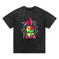 Colorful Rabbit Bright Washed Graffiti Color - Adult & Kids T-Shirts, Sweatshirts & Hoodies apparel design preview 1