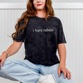 Colortone Mineral Wash I Have Rabies Funny Humor - Adult & Kids T-Shirts, Sweatshirts & Hoodies apparel design preview 1