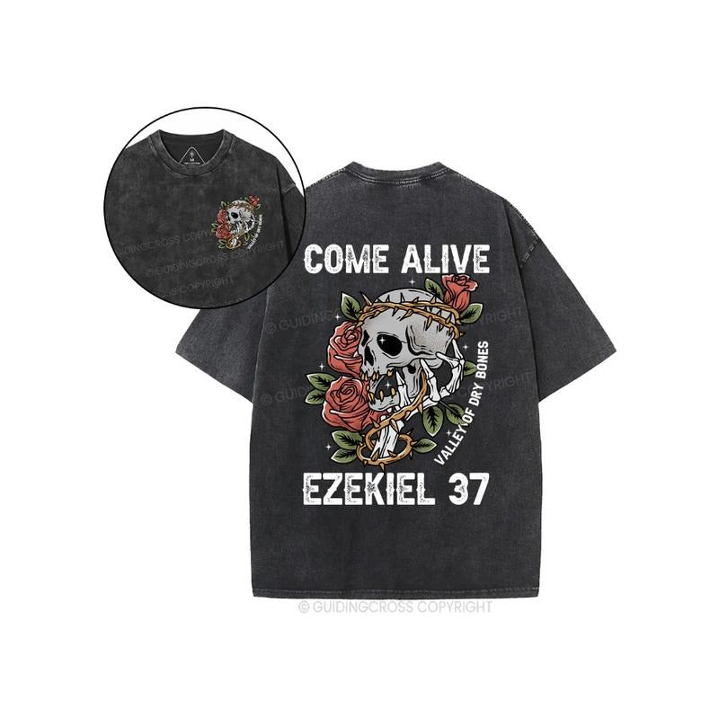 Come Alive Christian Washed 2 Sided Pure Cotton - Adult & Kids T-Shirts, Sweatshirts & Hoodies apparel design preview 1