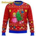 Come and See the Christmas Tree Super Mario , Fuzzy Ugly Christmas Sweater - Holiday Gift product image