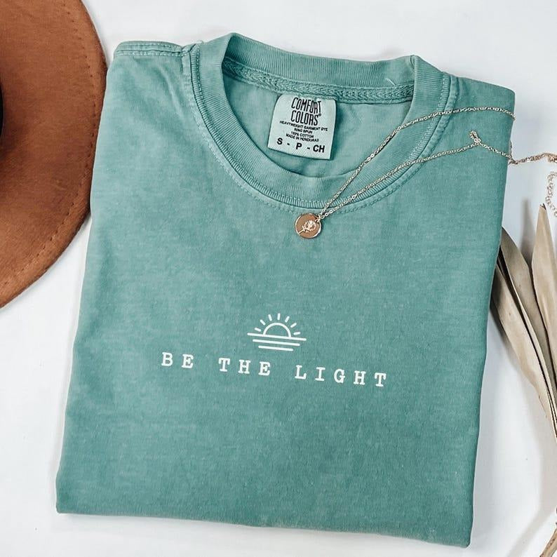 Comfort Color Christian Be Light Bible Verse Holy - Adult & Kids T-Shirts, Sweatshirts & Hoodies apparel design preview 1