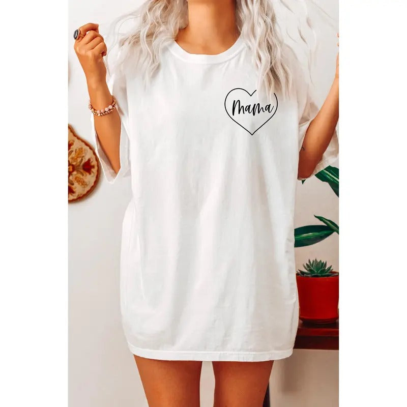 Comfort Color Mama Heart Mom Mommy Cute Life TK62GN - Adult & Kids T-Shirts, Sweatshirts & Hoodies apparel design preview 1
