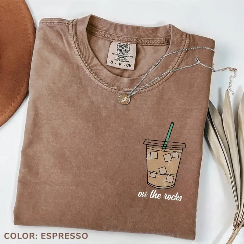Comfort Color Rocks Iced Coffee Weather Fall Lover - Adult & Kids T-Shirts, Sweatshirts & Hoodies apparel design preview 1