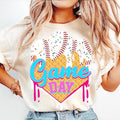 Comfort Colors Baseball Game Day Drip Ice Cream Mama - Adult & Kids T-Shirts, Sweatshirts & Hoodies apparel design preview 1