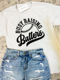 Comfort Colors Busy Raising Ballers - Adult & Kids T-Shirts, Sweatshirts & Hoodies apparel design preview 1