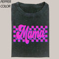 Comfort Colors Checkered Mama Lightning Bolt 90s - Adult & Kids T-Shirts, Sweatshirts & Hoodies apparel design preview 1