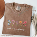 Comfort Colors Consider How Wildflowers Grow Bible - Adult & Kids T-Shirts, Sweatshirts & Hoodies apparel design preview 1