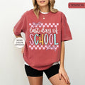 Comfort Colors Coquette Checkered Teacher Last Day - Adult & Kids T-Shirts, Sweatshirts & Hoodies apparel design preview 1