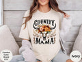 Comfort Colors Country Mama Floral Western Rodeo - Adult & Kids T-Shirts, Sweatshirts & Hoodies apparel design preview 1
