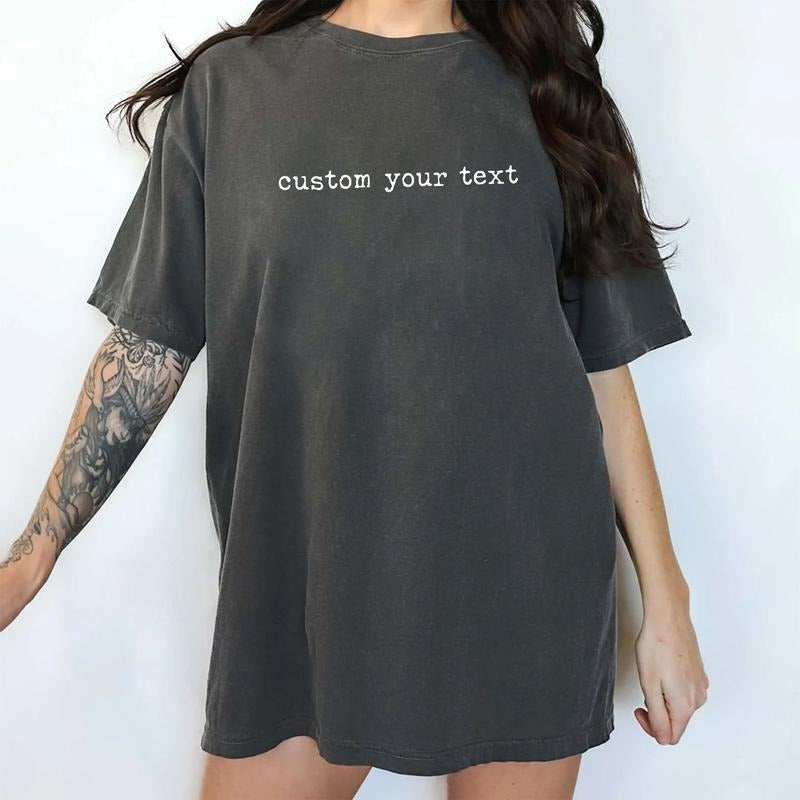 Comfort Colors Custom Text Personalized Your Here - Adult & Kids T-Shirts, Sweatshirts & Hoodies apparel design preview 1